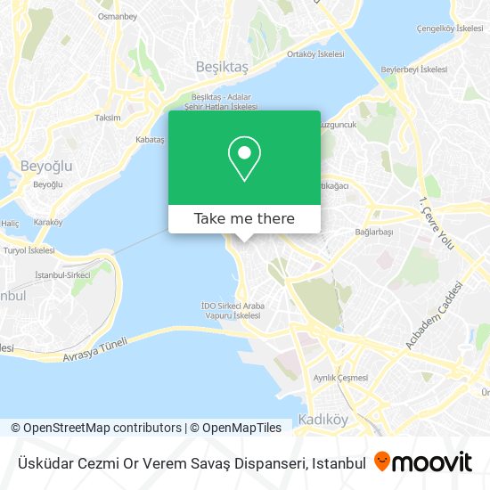 Üsküdar Cezmi Or Verem Savaş Dispanseri map