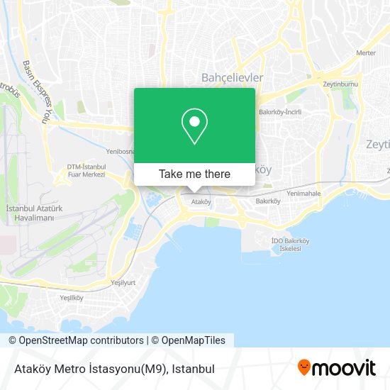 Ataköy Metro İstasyonu(M9) map