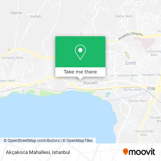 Akçakoca Mahallesi map