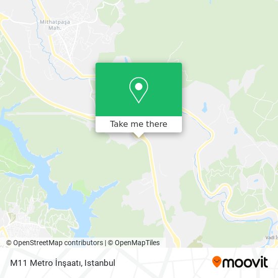 M11 Metro İnşaatı map