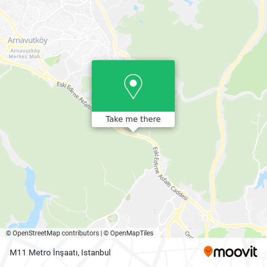 M11 Metro İnşaatı map