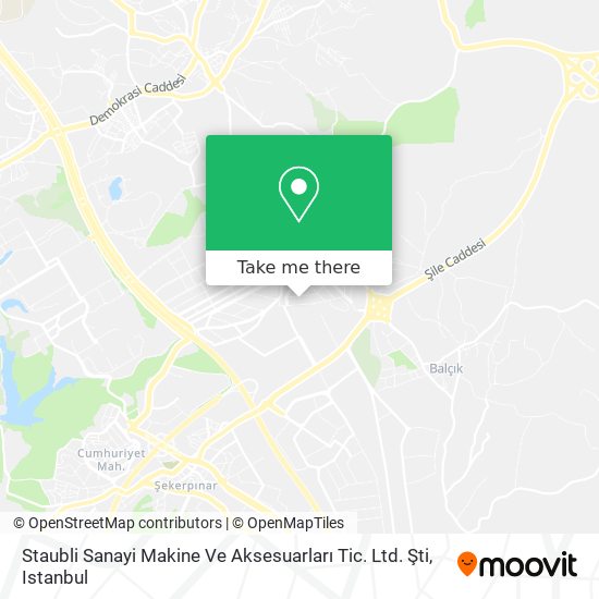 Staubli Sanayi Makine Ve Aksesuarları Tic. Ltd. Şti map