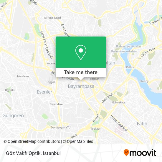 Göz Vakfı Optik map