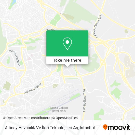 Altinay Havacılık Ve İleri Teknolojileri Aş map