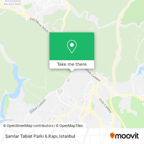 Şamlar Tabiat Parkı 6.Kapı map