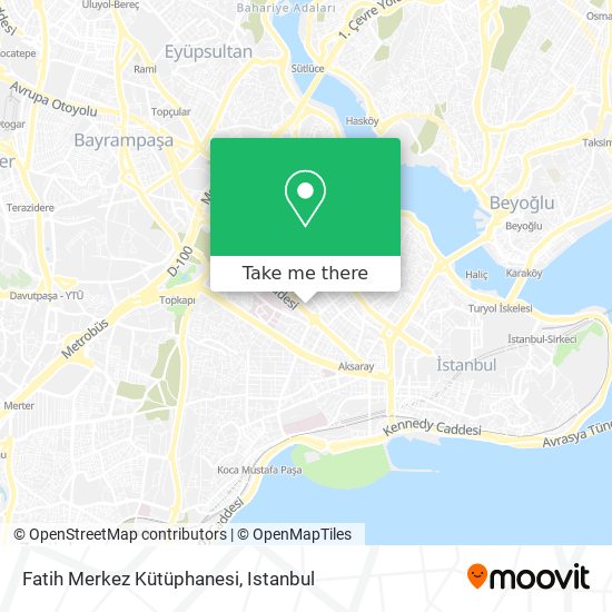 Fatih Merkez Kütüphanesi map