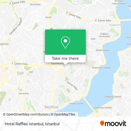 Hotel Raffles Istanbul map