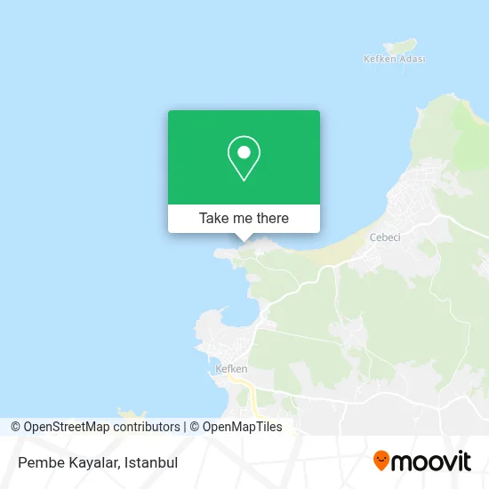 Pembe Kayalar map