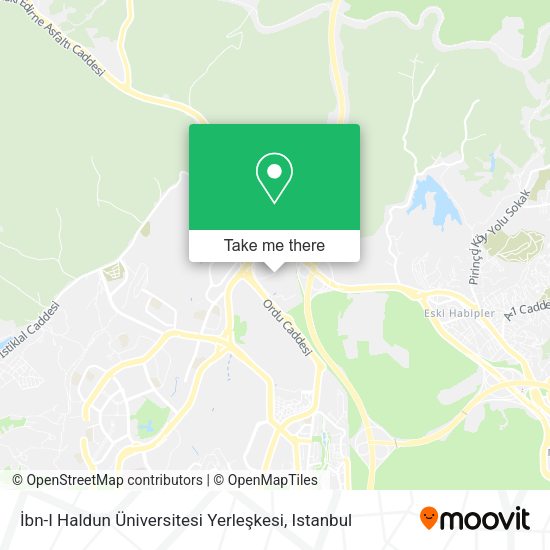 İbn-I Haldun Üniversitesi Yerleşkesi map
