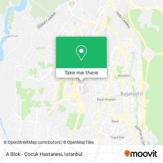 A Blok - Çocuk Hastanesi map