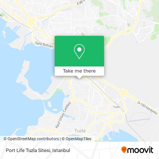 Port Life Tuzla Sitesi map