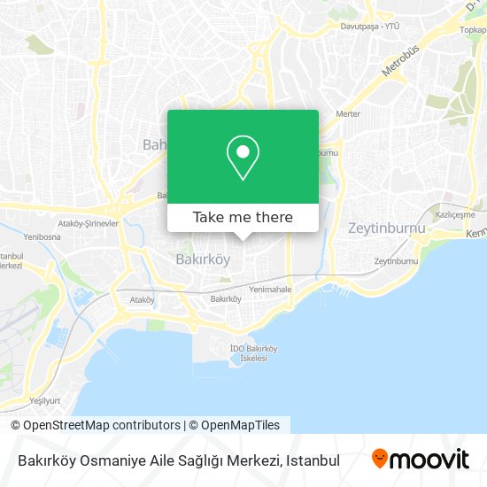 Bakırköy Osmaniye Aile Sağlığı Merkezi map