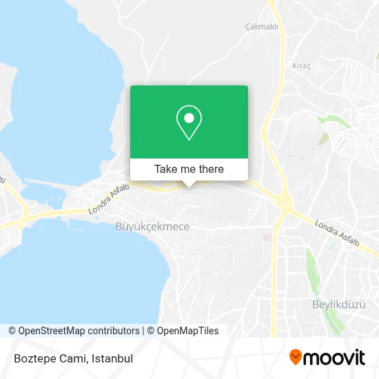 Boztepe Cami map