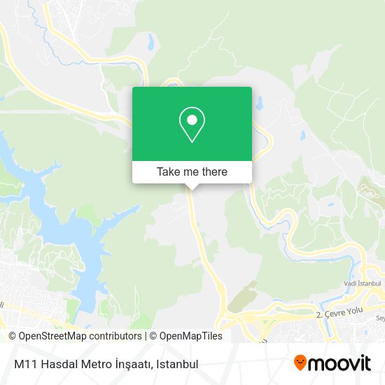 M11 Hasdal Metro İnşaatı map