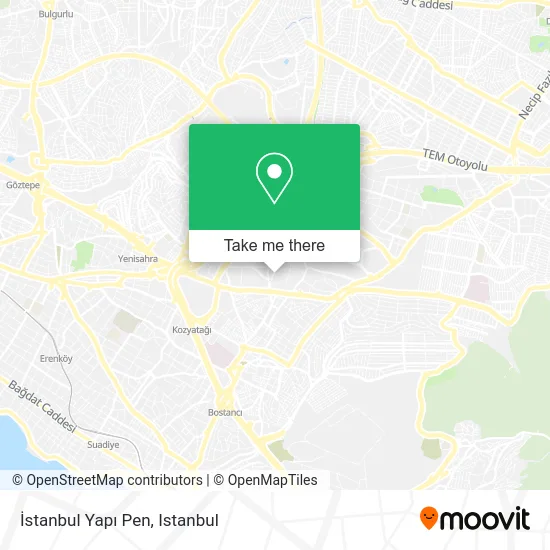 İstanbul Yapı Pen map