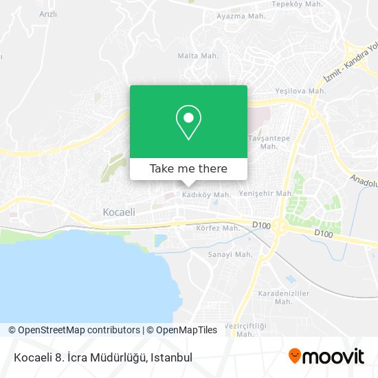 Kocaeli 8. İcra Müdürlüğü map