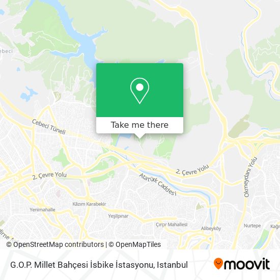 G.O.P. Millet Bahçesi İsbike İstasyonu map