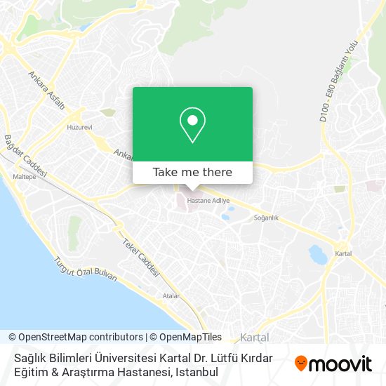 Sağlık Bilimleri Üniversitesi Kartal Dr. Lütfü Kırdar Eğitim & Araştırma Hastanesi map