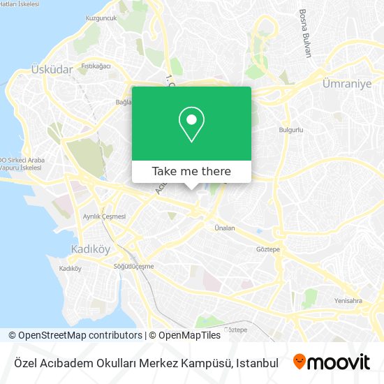 Özel Acıbadem Okulları Merkez Kampüsü map