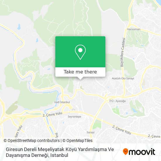 Giresun Dereli Meşeliyatak Köyü Yardımlaşma Ve Dayanışma Derneği map