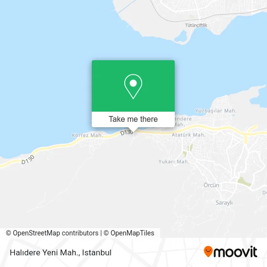 Halıdere Yeni Mah. map