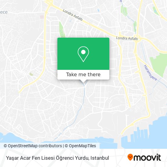 Yaşar Acar Fen Lisesi Öğrenci Yurdu map