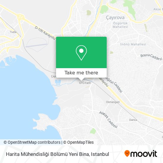 Harita Mühendisliği Bölümü Yeni Bina map