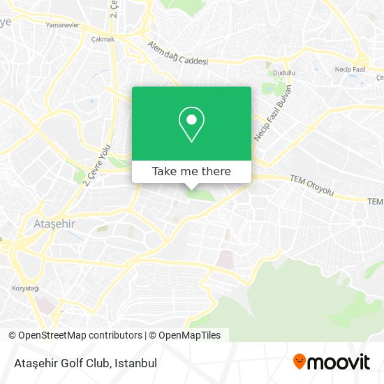 Ataşehir Golf Club map