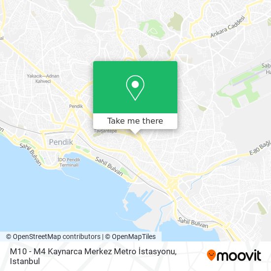 M10 - M4 Kaynarca Merkez Metro İstasyonu map