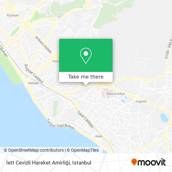 İett Cevizli Hareket Amirliği map