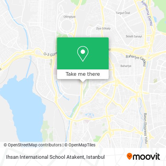 Ihsan International School Atakent map