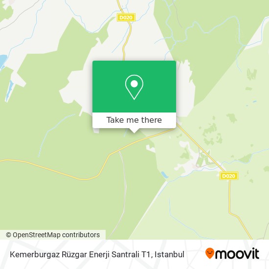 Kemerburgaz Rüzgar Enerji Santrali T1 map