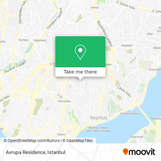 Avrupa Residence map