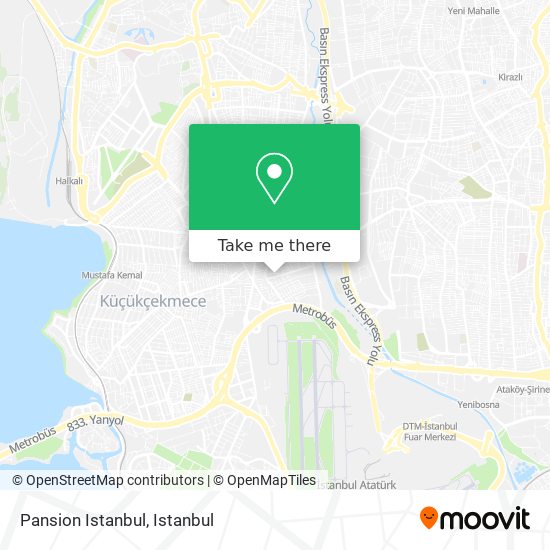 Pansion Istanbul map