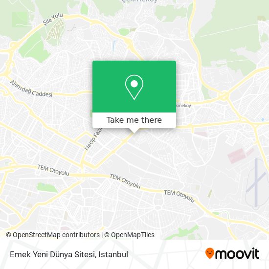 Emek Yeni Dünya Sitesi map