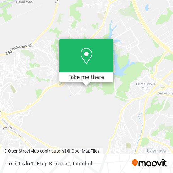 Toki Tuzla 1. Etap Konutları map