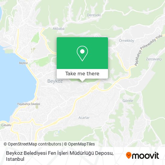Beykoz Belediyesi Fen İşleri Müdürlüğü Deposu map