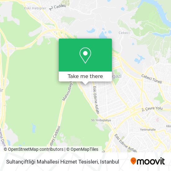 Sultançiftliği Mahallesi Hizmet Tesisleri map