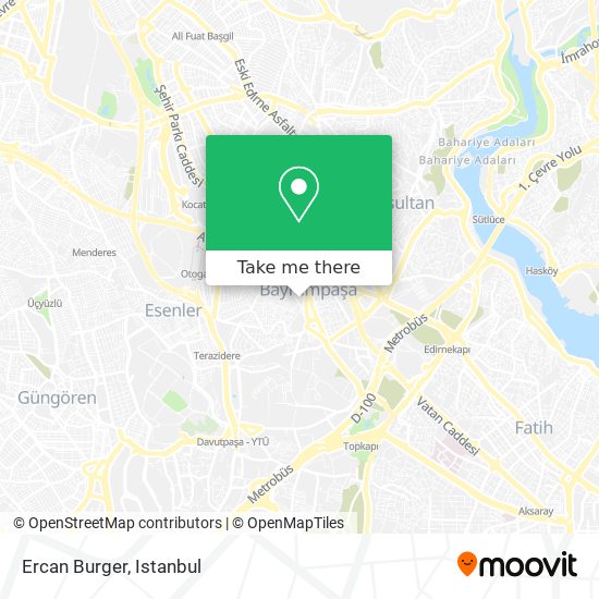 Ercan Burger map