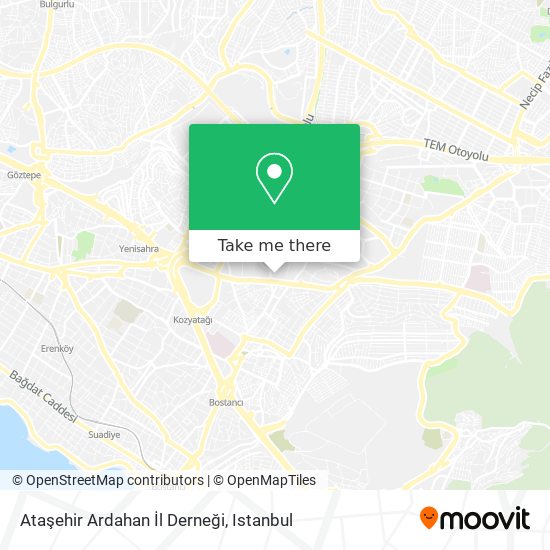 Ataşehir Ardahan İl Derneği map
