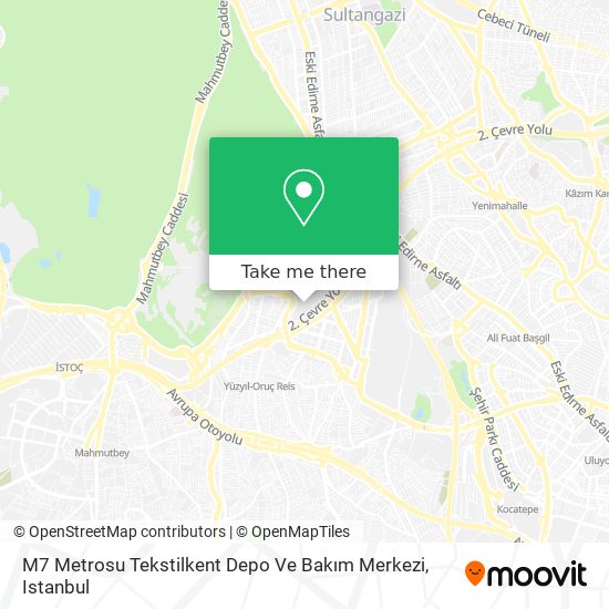 M7 Metrosu Tekstilkent Depo Ve Bakım Merkezi map