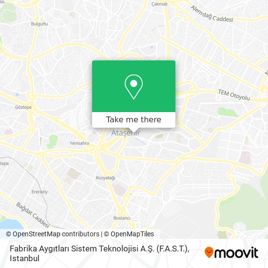 Fabrika Aygıtları Sistem Teknolojisi A.Ş.  (F.A.S.T.) map