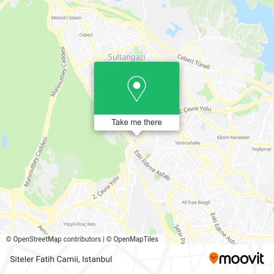 Siteler Fatih Camii map