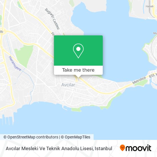 Avcılar Mesleki Ve Teknik Anadolu Lisesi map