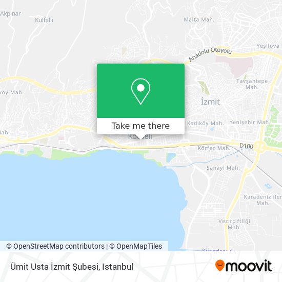 Ümit Usta İzmit Şubesi map