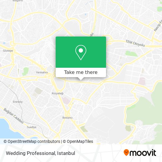 Wedding Professional map