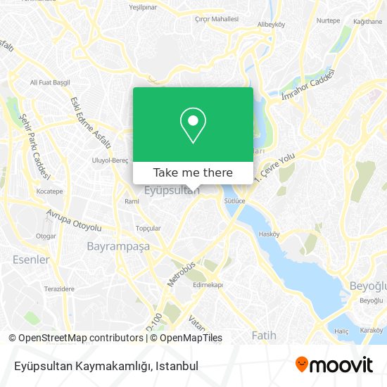 Eyüpsultan Kaymakamlığı map