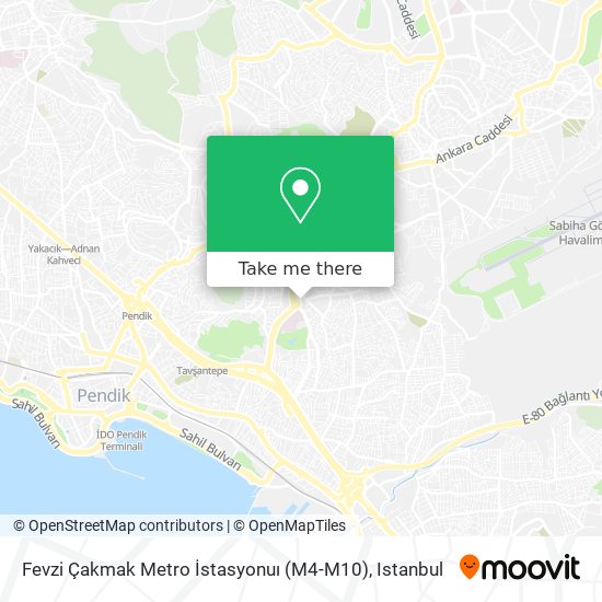 Fevzi Çakmak Metro İstasyonuı (M4-M10) map