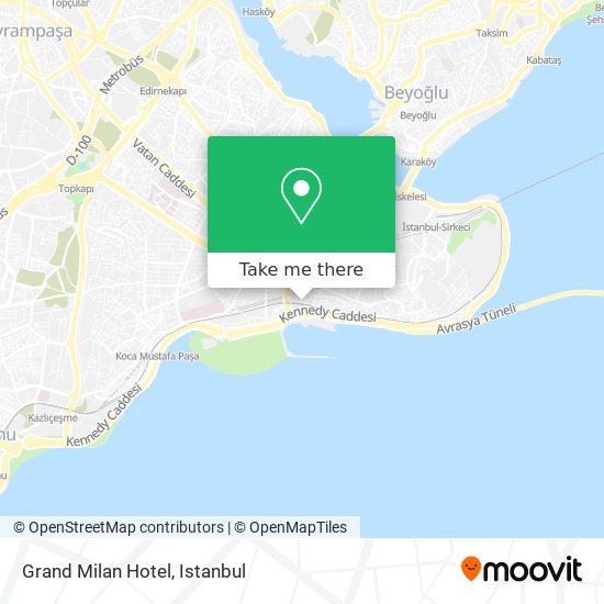 Grand Milan Hotel map