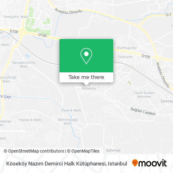 Köseköy Nazım Demirci Halk Kütüphanesi map